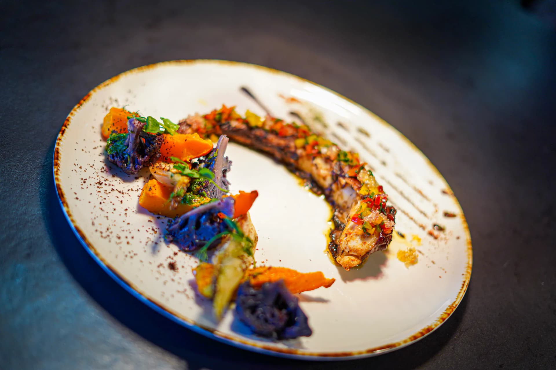 Chef Jérôme Caprin en cuisine